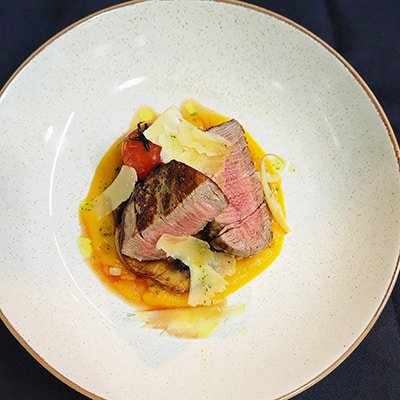 Main course: veal ribeye steak, oven lamb and tomahawk steak