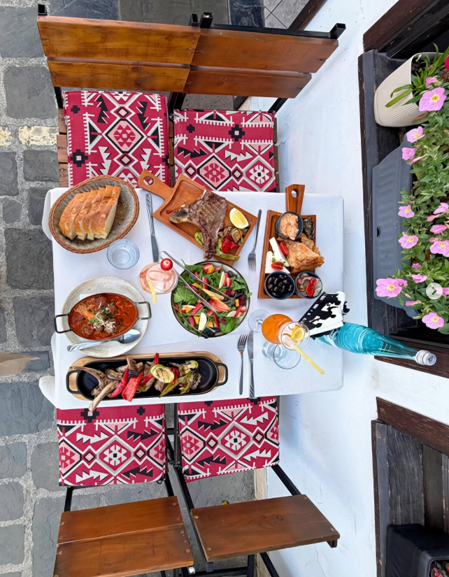 Traditional Albanian food at Chef Toska Restaurant